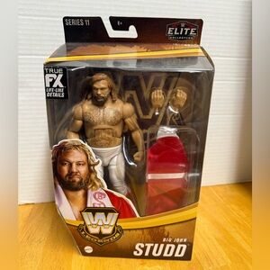 WWE Elite Big John Studd Figure with Red and White Robe